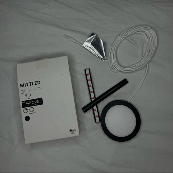 NEW* IKEA Black MITTLED LED Light | ONLY ONE LIGHT PER ORDER | New In Box - Picture 4 of 5